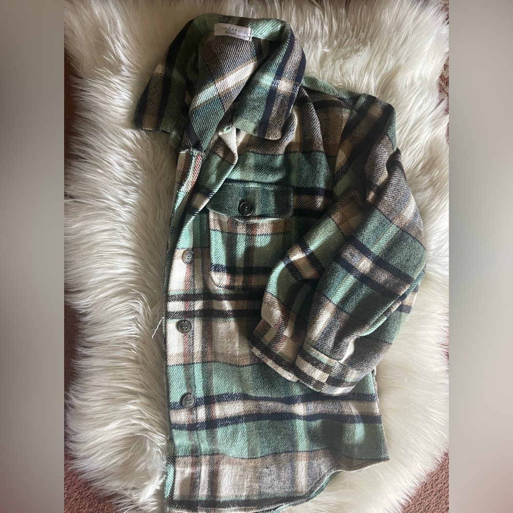 Plaid Button-Up Shacket